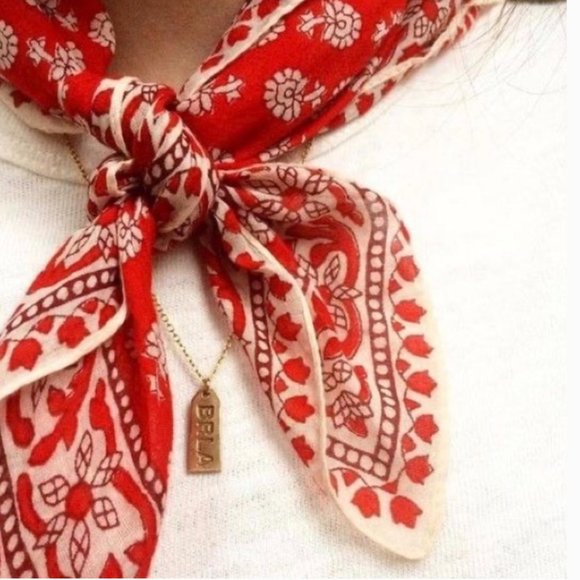 ✨HP✨Madewell Bandana Tropical Coral - Picture 9 of 13